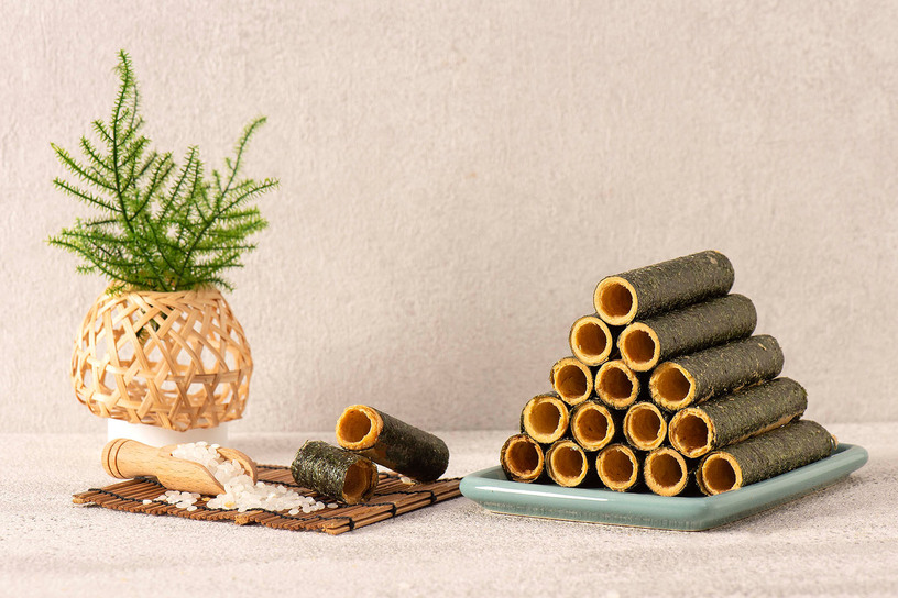 海苔米捲捲-津緻輕巧盒 Seaweed Roll Cookie (10 pcs/pack) 海苔米捲捲-津緻輕巧盒 Seaweed Roll Cookie (10 pcs/pack)